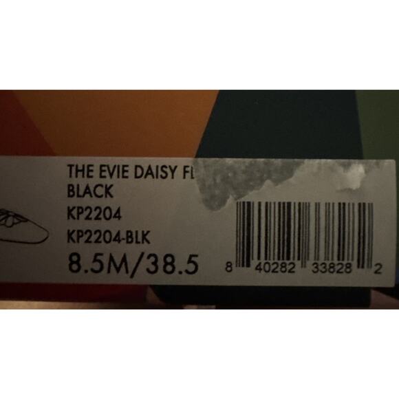 Katy Perry Size 8.5M Evie Daisy Black Patent Leather Flats NIB NEW KP2204 - Picture 2 of 8